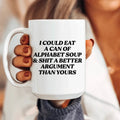 Alphabet Soup Ceramic Mug 15 oz