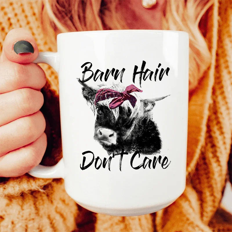 Barn Hair Don't Care Ceramic Mug 15 oz