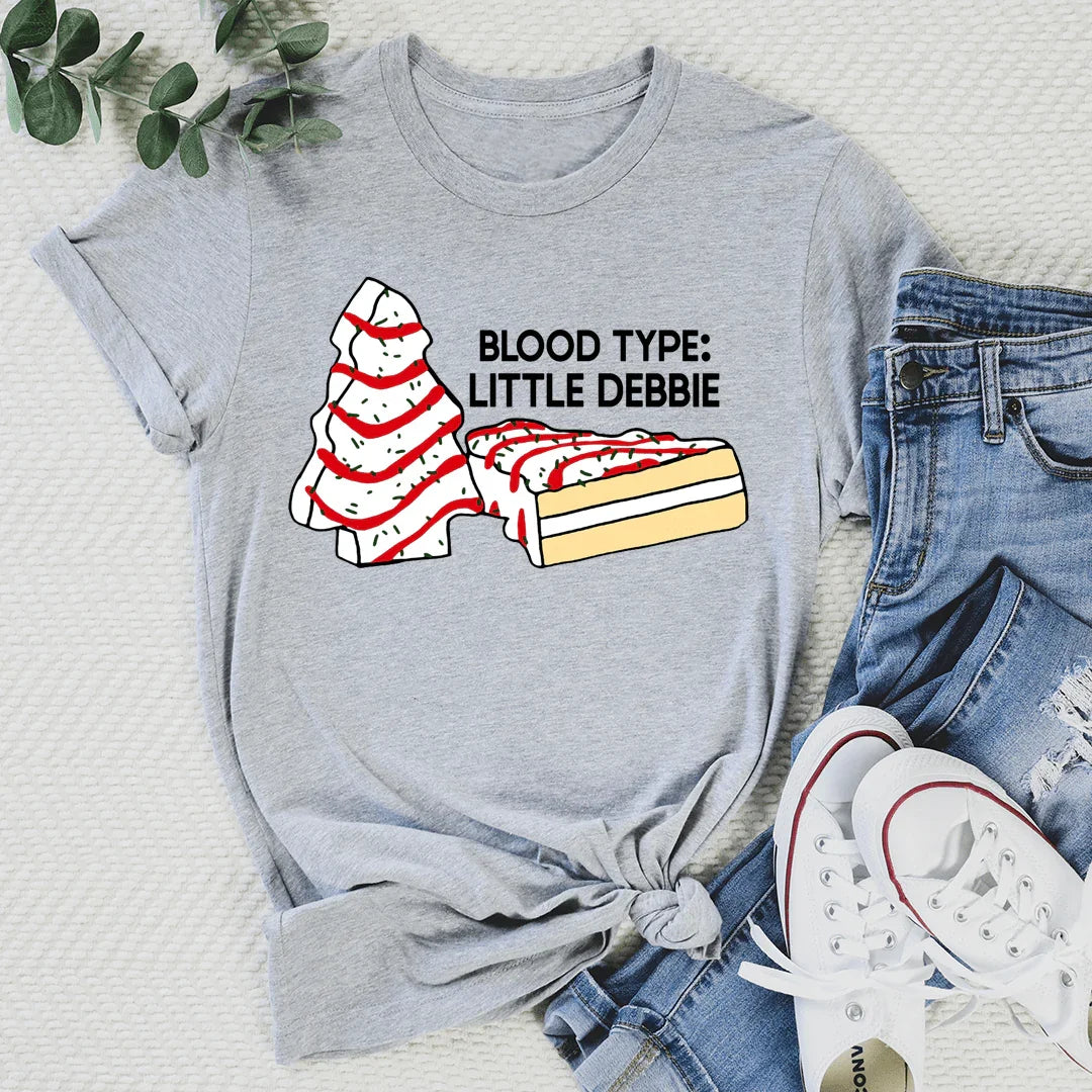 Blood Type Little Debbie Tee