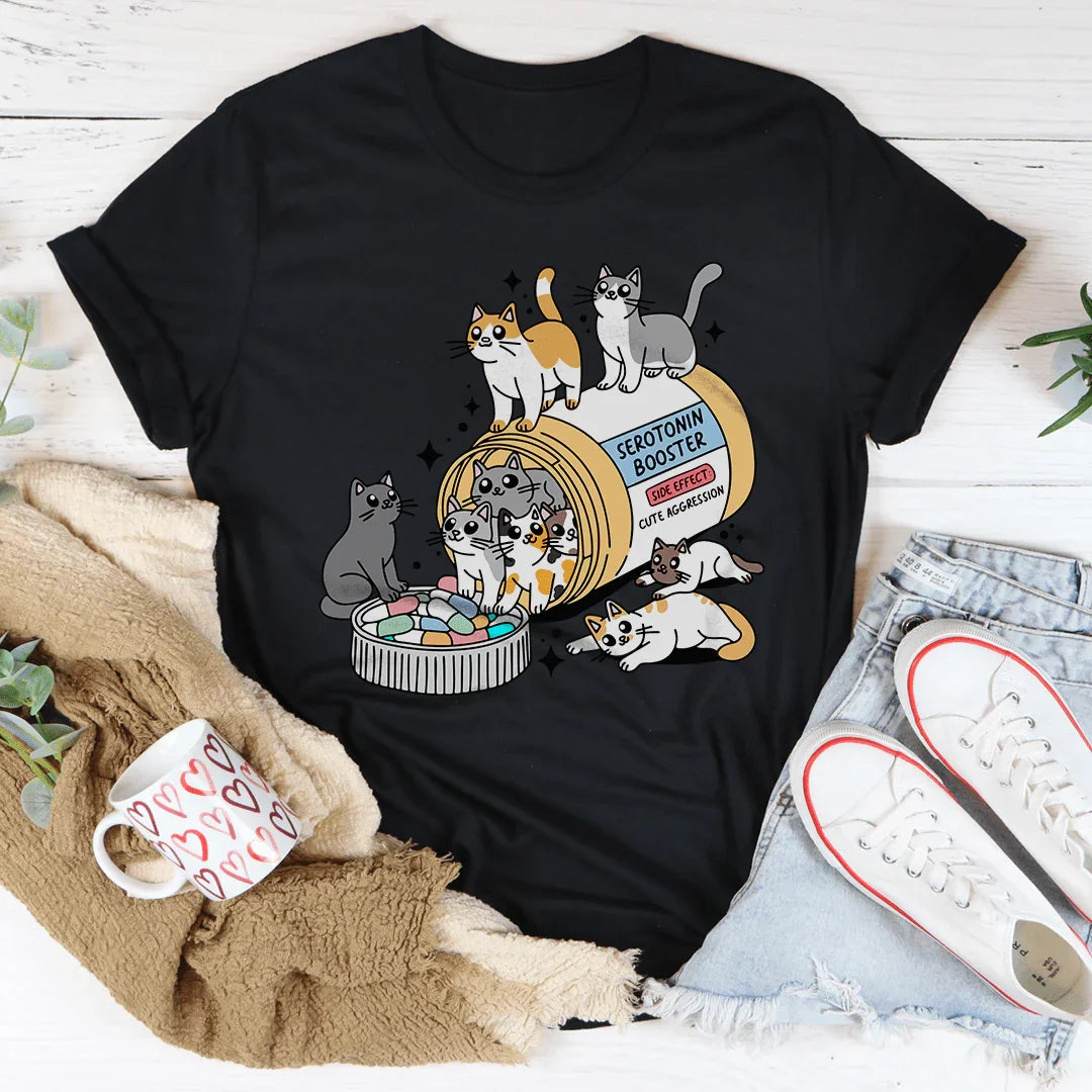 Cats Happy Pills Tee