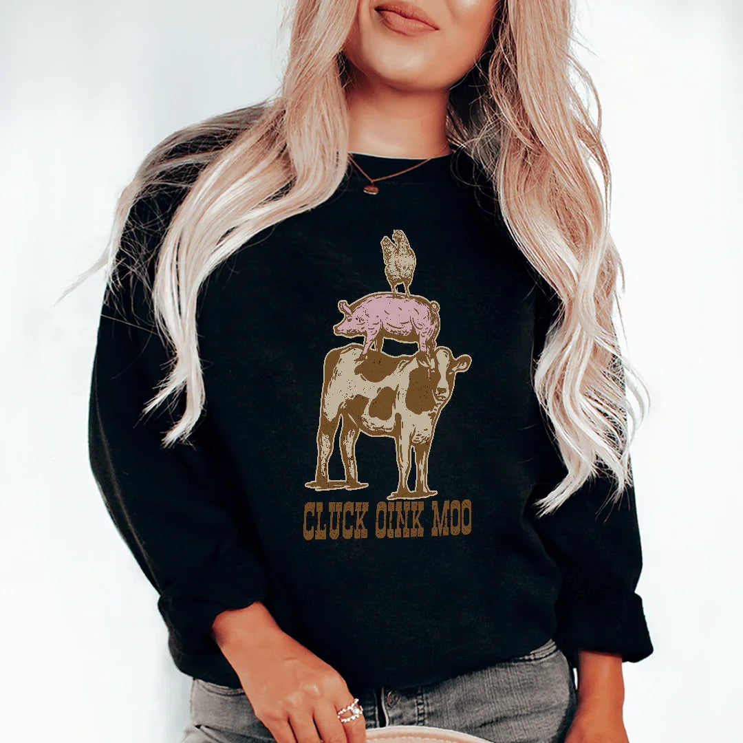 Cluck Oink Moo Tee