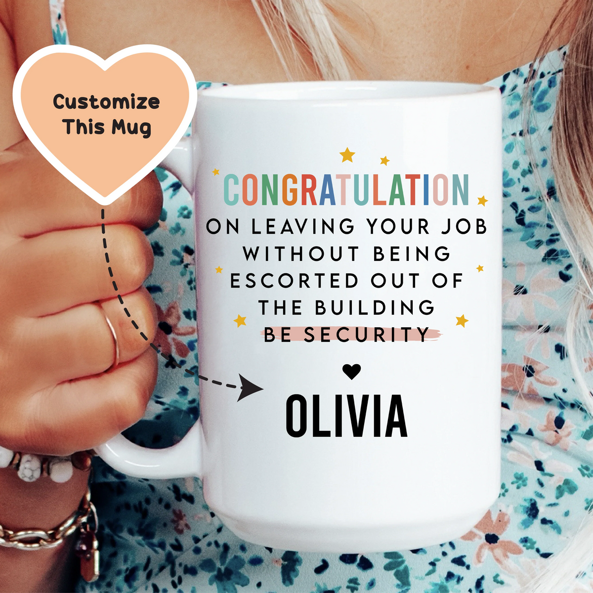 Coworker Leaving Custom Mug