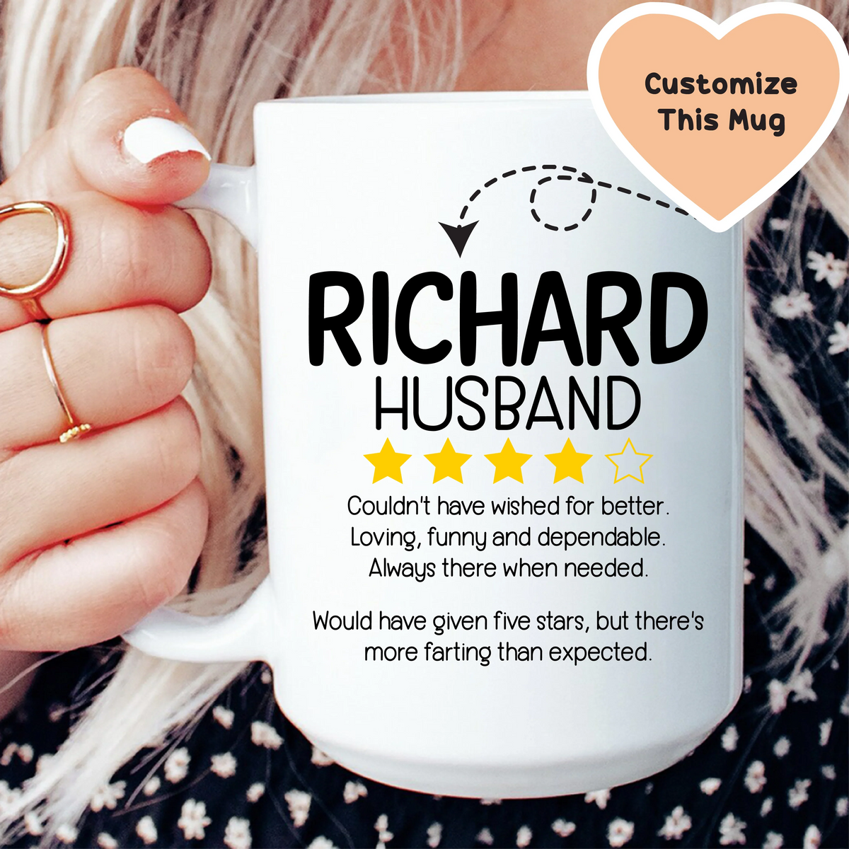 Custom Husband Rating Mug