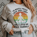 I'm Mostly Peace Love And Light Tee