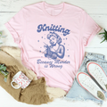 Knitting Because Murder Is Wrong Tee