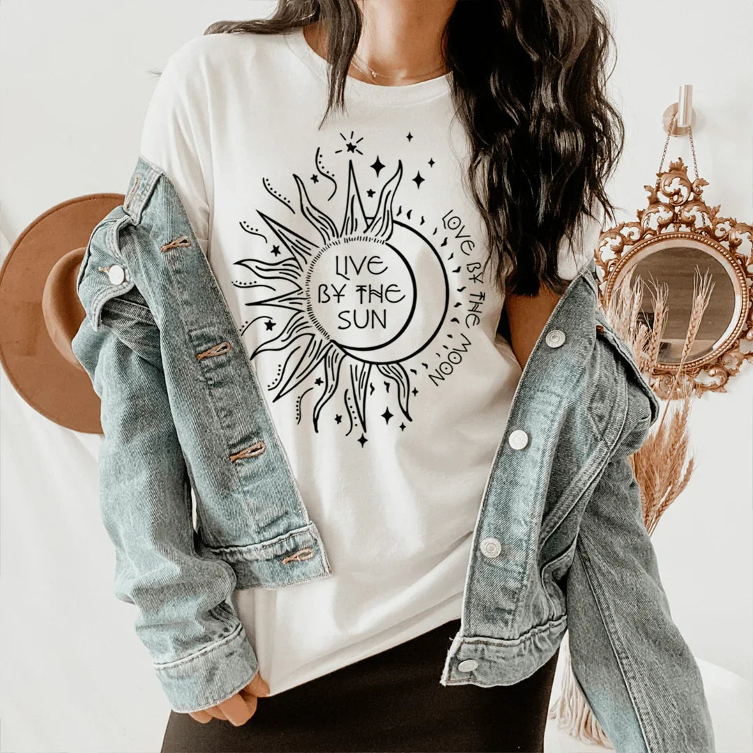 Live By The Sun Love By The Moon Tee