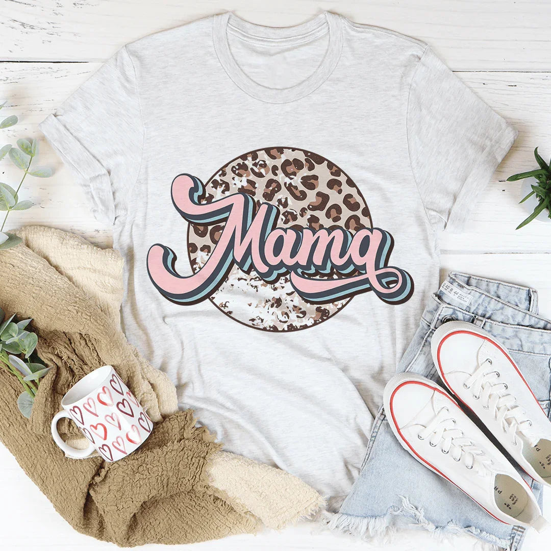 Mama Retro Leopard Tee
