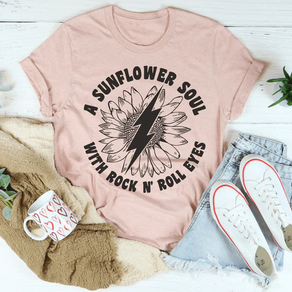 Sunflower Soul & Rock N Roll Eyes Tee