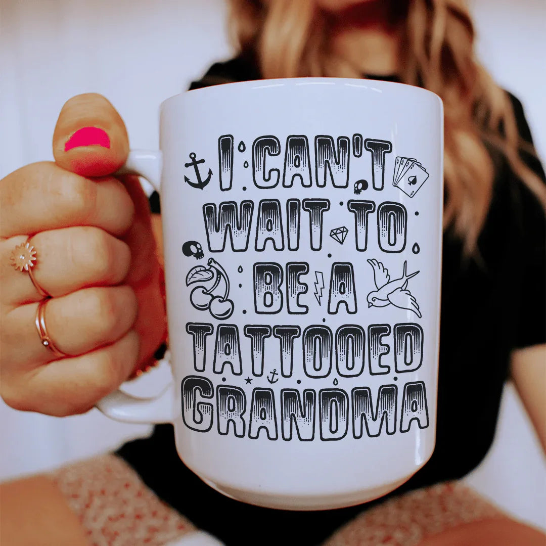 Tattooed Grandma Ceramic Mug 15oz
